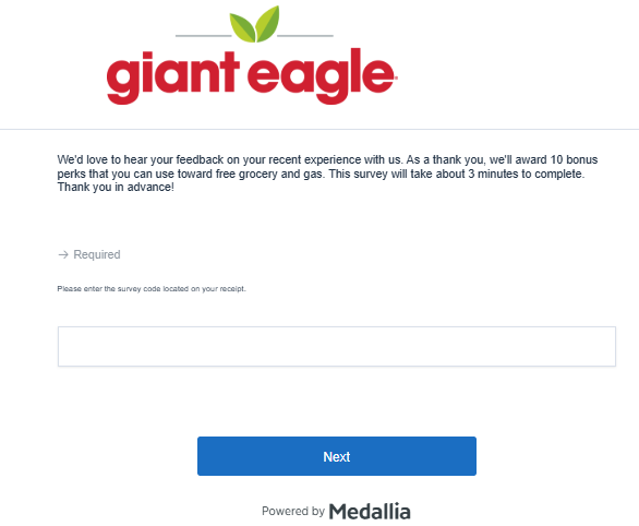 Giant Eagle Customer Survey