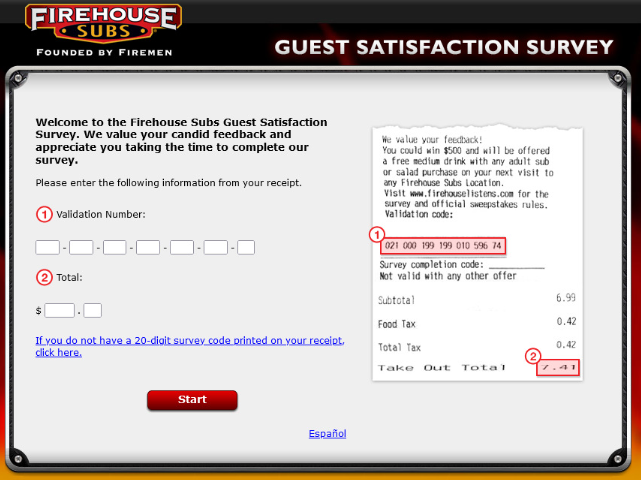 Firehouse Subs Guest Survey